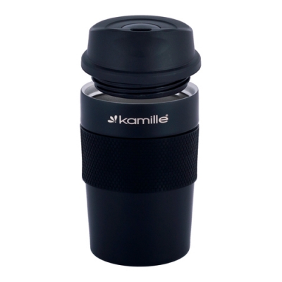 Термокружка 360ml из нержавеющей стали с TPR вставкой (2049)