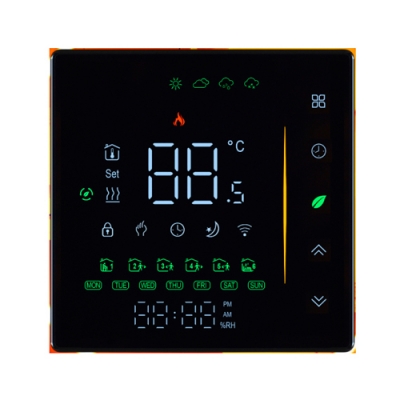 Терморегулятор Warmlife WL-006GBW черный WIFI прогр.сенсорный (до 3,5 кВт) встраиваемый