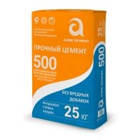 Цемент II/А-П 42,5Н (ГОСТ31108-2020) (М-500) 25кг "Азия Цемент" г.Никольск, паллет