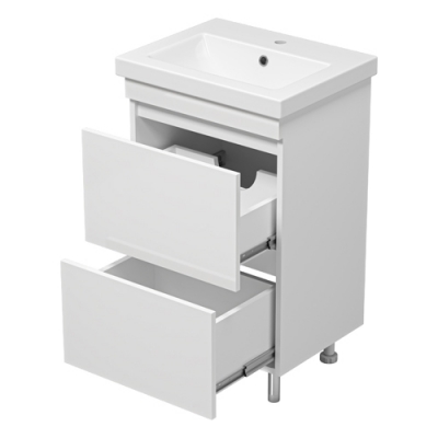 Тумба Sun&Aqua Енисей-50 (2 ящика) белый (под умывальник Como-50) Тумба Sun&Aqua Енисей-50 (2 ящика) белый (под умывальник Como-50)