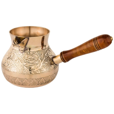 Турка резная "Graving" 800мл. латунь 733-119