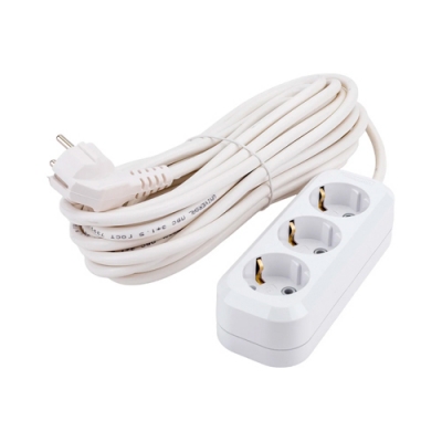 Удлинитель "UNIVersal" Е-303А ПВС 3*1,5 3гн. с/з 10м (еврослот)