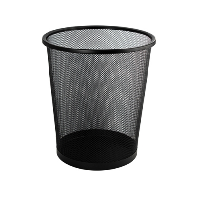 Ведро круглое, 12 л, сетчатое, офисное, металлическое, без крышки. Нержавеющая сталь САНАКС 42112
