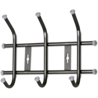 Вешалка настенная 280*215*85 мм (3 крючка) черный ВНТ3/Ч Вешалка настенная 280*215*85 мм (3 крючка) черный ВНТ3/Ч