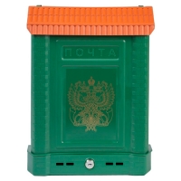 Ящик почтовый ПРЕМИУМ с метал.замком зеленый с орлом (г.Ковров) арт.6026