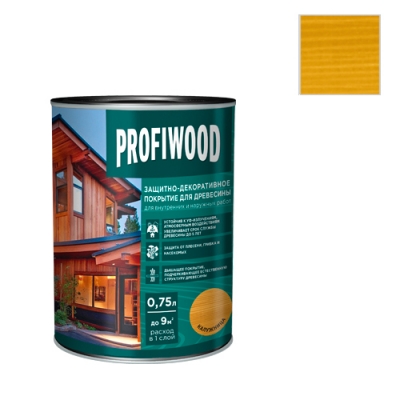 Защитно-декоративное покрытие для древесины PROFIWOOD Калужница (0,7кг.)