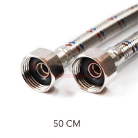 Гибкая подводка для воды VALFEX нерж.сталь 1/2 В-В 50 см (150) Гибкая подводка для воды VALFEX нерж.сталь 1/2 В-В 50 см (150)