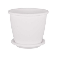 Горшок цветочный Афина 11л (с под.)(белый) (уп.14 ) М6545