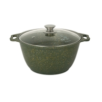 Кастрюля 3л со стеклянной крышкой, АП линия "Trendy style" (malachite) "Kukmara" к31tsml