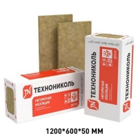 Минвата из Базальта ТЕХНОВЕНТ СТАНДАРТ(600х1200х50)6шт/0.216м3/4.32м2/Плот-ть 72-88 (кг/м3)екн12658