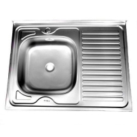 Мойка 60x80 наклад.левая толщ. 0,4 мм глубина 160 мм м00006 FABIA