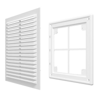 Решетка вентиляционная разъемная 150х150 (А1515R) ЭРА