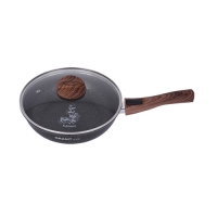 Сковорода 260мм со съемной ручкой, стекл.крышк., АП линия "Granit ultra" (original) "Kukmara"сго263а