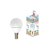 Лампа светодиодная FG45-7 Вт-230 В-6500 К E14 Народная (SQ0340-1549)