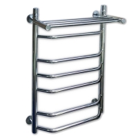 Полотенцесушитель СКОБА с ПОЛКОЙ ШхВ - 500х800 мм ,труба - d32x2мм нерж полированная САНАКС ксп5080