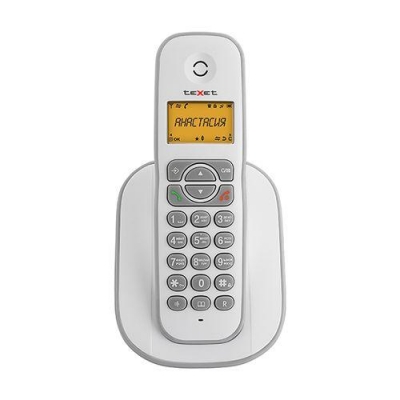 Радиотелефон teXet TX-D4505A Dect белый-серый