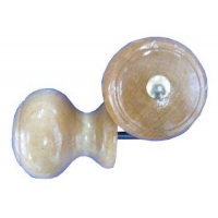 Ручка-кнопка дер.лак свет.с малым глазком