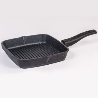 Сковорода-гриль 24х24 квадр. АП Гранит black со съемной ручкой арт.064802