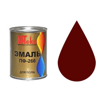 Эмаль ПФ-266 д/пола ВИТЕКО (Красно-коричневая 20 кг ЦАРИЦЫНСКИЕ КРАСКИ)