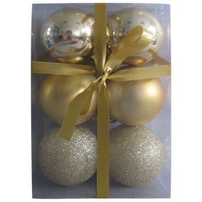 Набор шаров PB6-6SMB-G, 6 шт., 6 см арт.102554