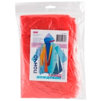 Плащ дождевик «Пончо» эконом Ecos, 35 мкм ПВД арт.006548