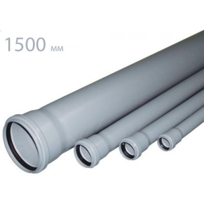 Труба канализационная 50x1500 RU-TB ПП