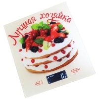 Весы настольные электронные ВАСИЛИСА ВА-006 Лучшая хозяйка (12) 5 кг, стекло.