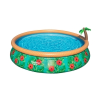 Бассейн Fast Set с набором Paradise Palms 457*84 см Bestway 57416 арт.008948 Бассейн Fast Set с набором Paradise Palms 457*84 см Bestway 57416 арт.008948