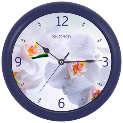 Часы настенные кварцевые ENERGY модель EC-110 орхидея