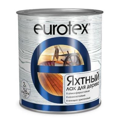 EUROTEX (лак яхтный) полуматовый 2л. (80224)