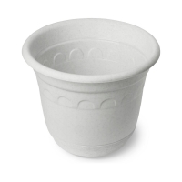 Горшок для растений "Колывань" 3,7л Д22см с поддоном мрамор С94 г.Барнаул