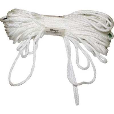 Шнур хозяйственный вязанный б/с тип 5 d=5мм (30м) белый
