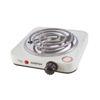 Плитка электрическая Centek CT-1508 (белая) 1 конфорка ТЭН 140мм, 1000Вт, индикатор работы Плитка электрическая Centek CT-1508 (белая) 1 конфорка ТЭН 140мм, 1000Вт, индикатор работы