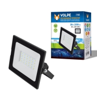 Прожектор светодиодный ULF-Q513 30W/DW IP65 220-240В B Дневной свет(6500К). Корпус черный. TM Volpe.