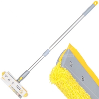 Швабра-Окномойка 20см (микрофибра+резинка) черенок алюм телескоп 90/96см KD-W08М-8 "Марья Искусница"