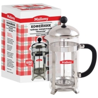 Чайник/кофейник (кофе-пресс) "Сlassico" T002-600ML (сталь) арт.950144