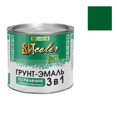 Грунт-эмаль по ржавчине 3 в 1 ВИТ color (зеленая 2,6 кг ЦАРИЦЫНСКИЕ КРАСКИ)