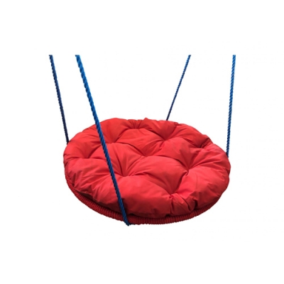 Качели детские "Гнездо" 800 мм с подушкой (красная, синяя)