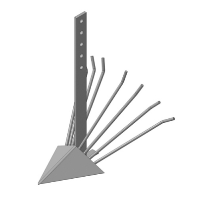 Картофелекопалка, стойка 08*500мм, ширина 390мм без сцепки 01.13.11