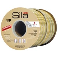 SILA Home E 150, уплотнитель самоклеящейся, белый 9*4мм