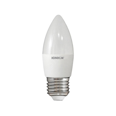 Лампа светодиодная IONICH декоративного освещения свеча ILED-SMD2835-C37-8Вт-720Лм-230В-6500К-E27