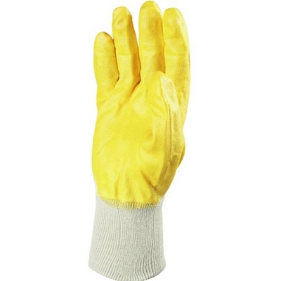 Перчатки х/б нитрил покрыт (частичн), манжет мягкий, желтые (пара)