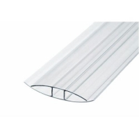 Профиль поликарбонатный ROYALPLAST HP соединительный 10мм Прозрачный; 6м