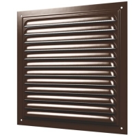 Решетка вентиляционная вытяжная стальная с покрытием полимерной эмалью,с сеткой 250х250 (2525МЭкор)