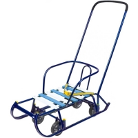 Санки детские Тимка 6 универсал игрушка (Т6У/С2 синий лак) Санки детские Тимка 6 универсал игрушка (Т6У/С2 синий лак)