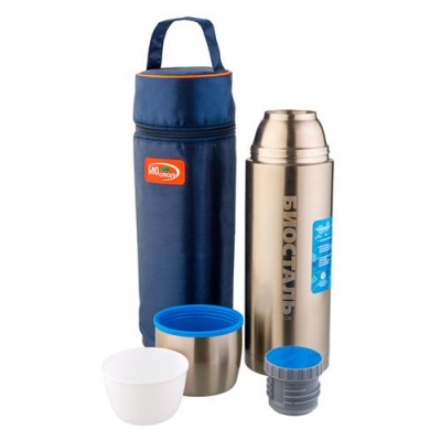 Термос БИОСТАЛЬ-АВТО у/г прям. кр., с термочехлом NBP-1200-1 БИОСТАЛЬ