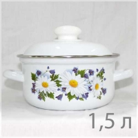 Кастрюля 1.5л С-15084АП2 РОМАШКОВОЕ ПОЛЕ
