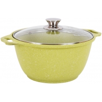Кастрюля 3л со стеклянной крышкой, АП линия Trendy style (lime) Kukmara к31tsl