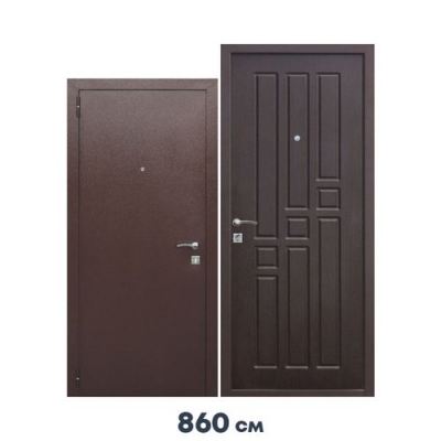 Дверь металлическая Гарда mini венге 860х1800 левая (Россия)