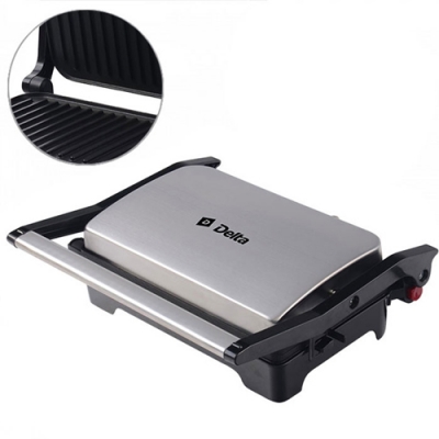 Эл. сэндвич-гриль DL-048, 1200Вт., жарочные поверх. 26*16,5см, антиприг.покрытие, автом.конт. темп. Эл. сэндвич-гриль DL-048, 1200Вт., жарочные поверх. 26*16,5см, антиприг.покрытие, автом.конт. темп.